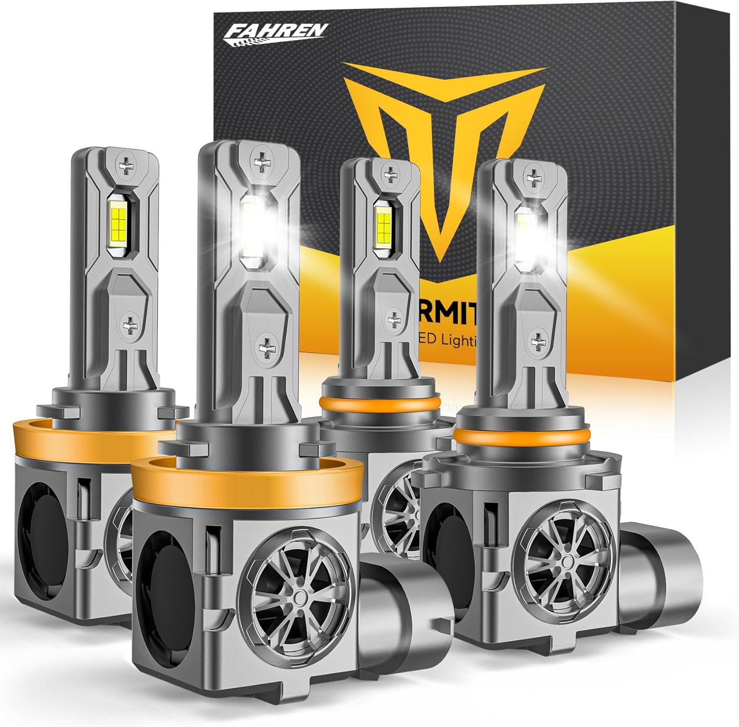 FAHREN Termitor 9005/HB3 H11/H8/H9 LED Headlight Bulbs Combo