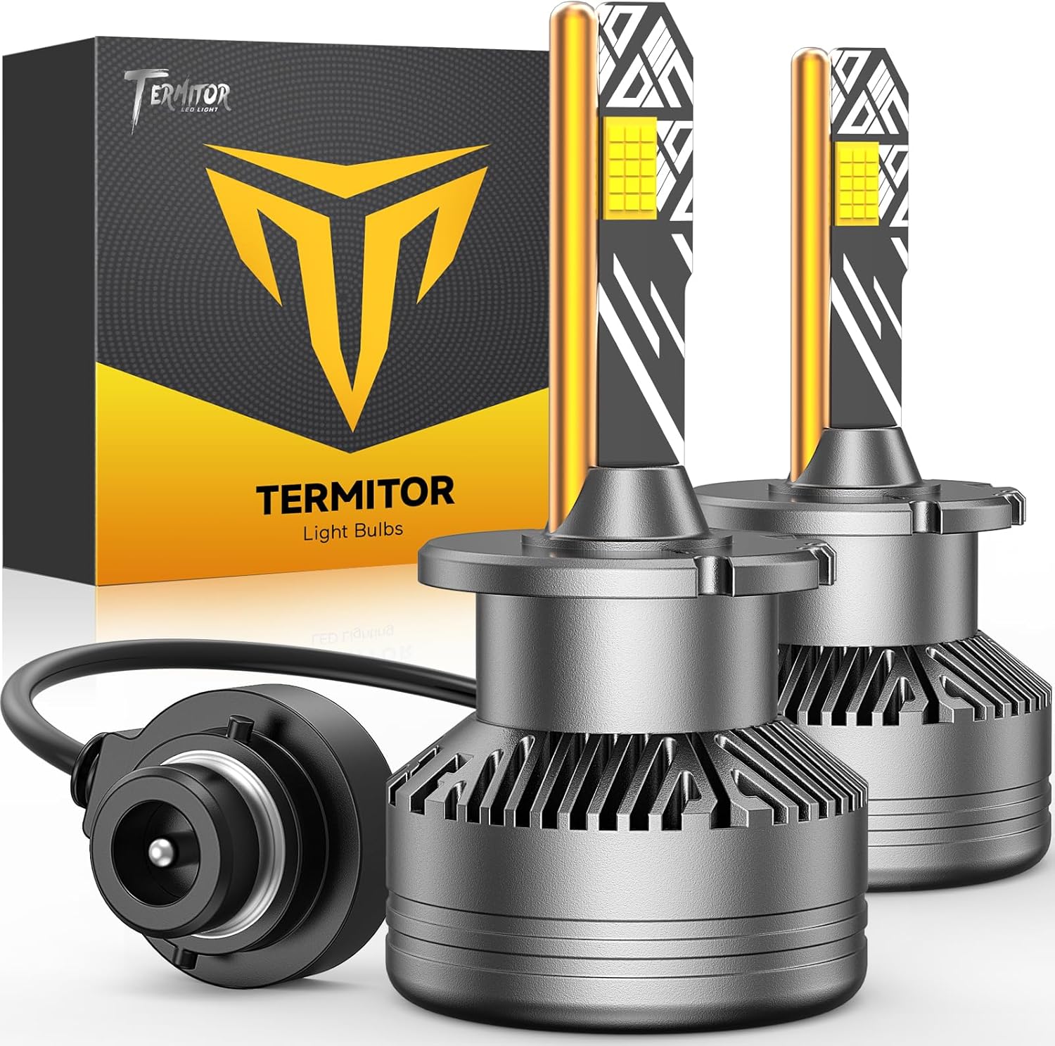 FAHREN Termitor D2S LED Bulbs 50,000LM 6500K Plug-N-Play