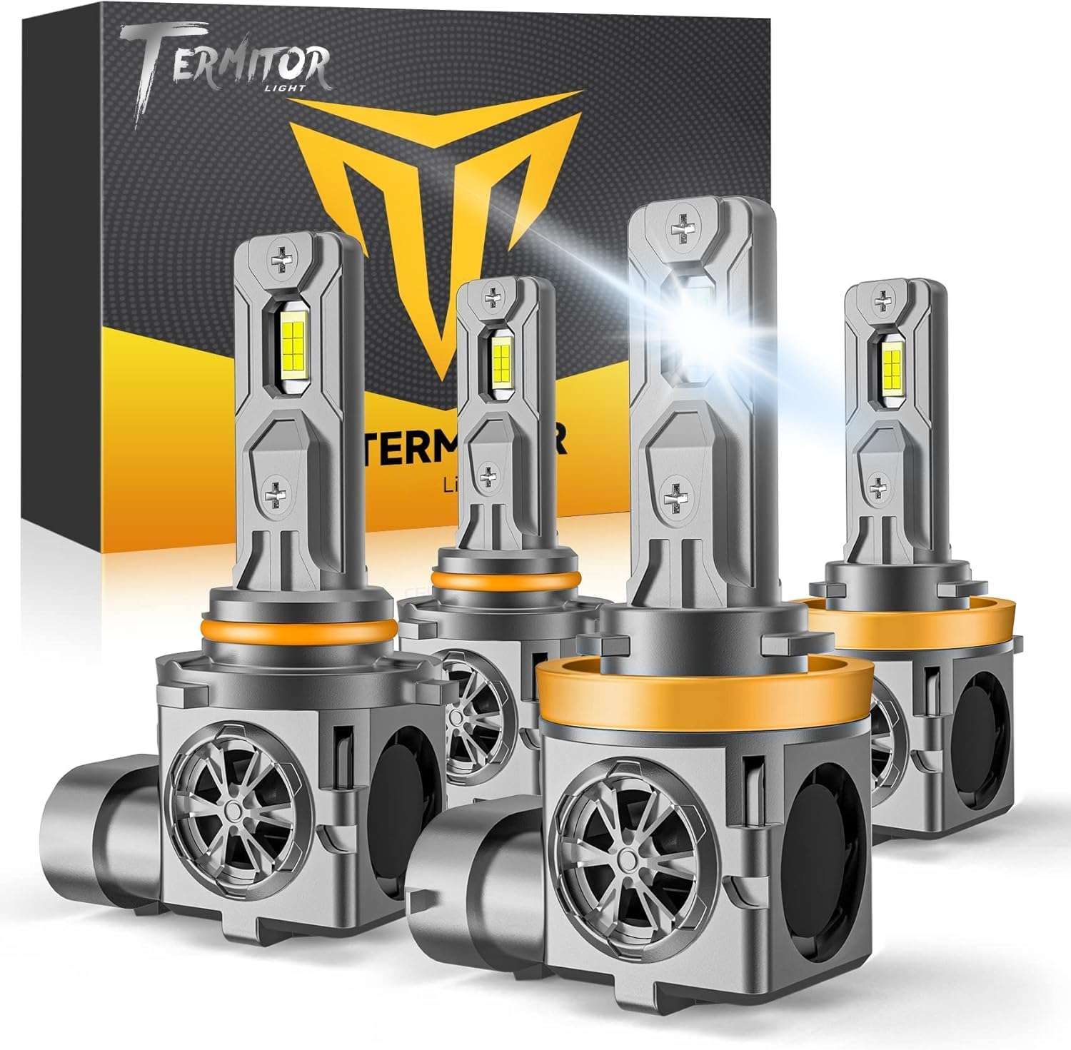 FAHREN Termitor H11 9005 LED Headlight Bulbs Combo 100,000LM