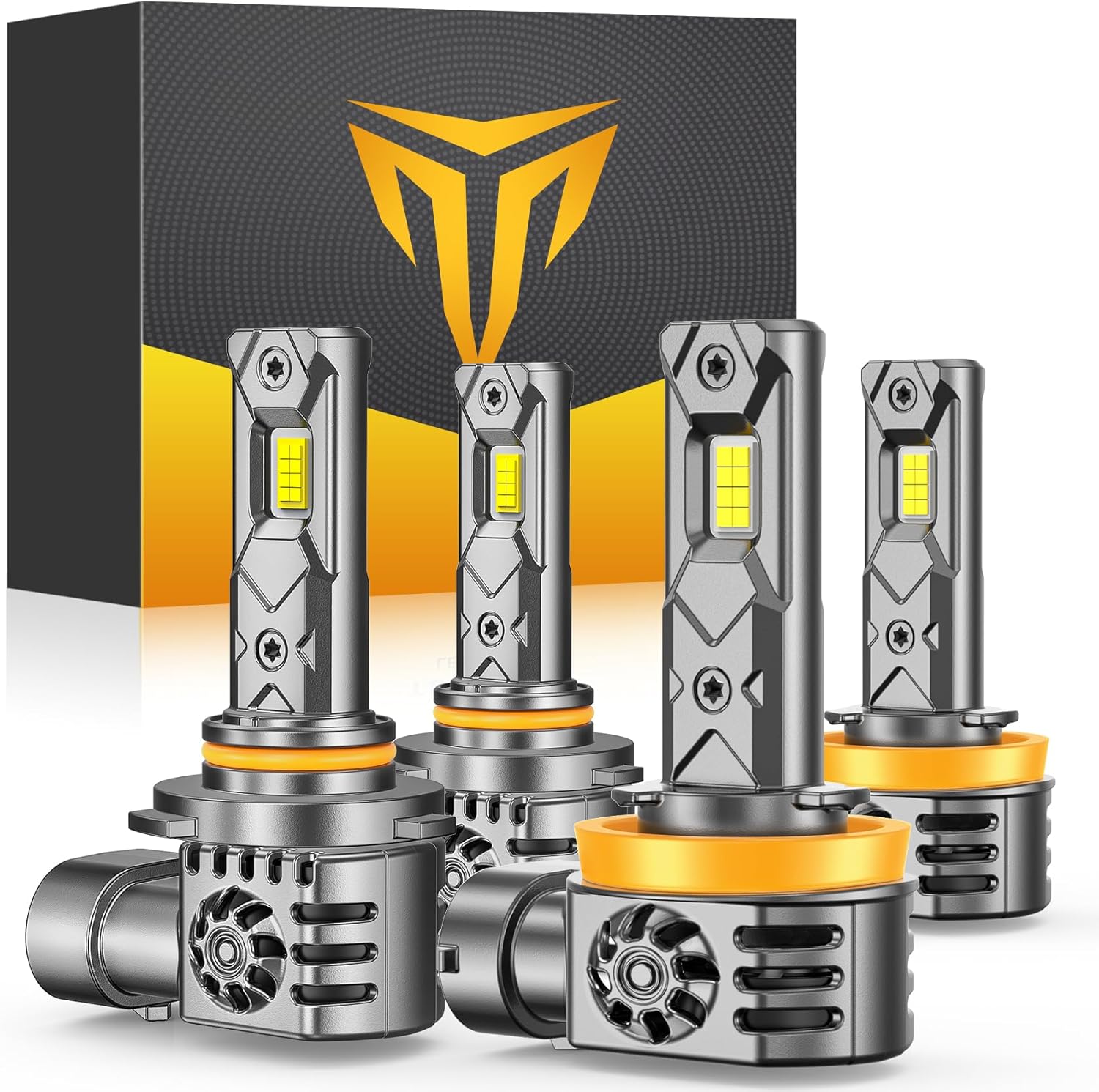 FAHREN Termitor H11 9005 LED Headlight Bulbs Combo 6500K