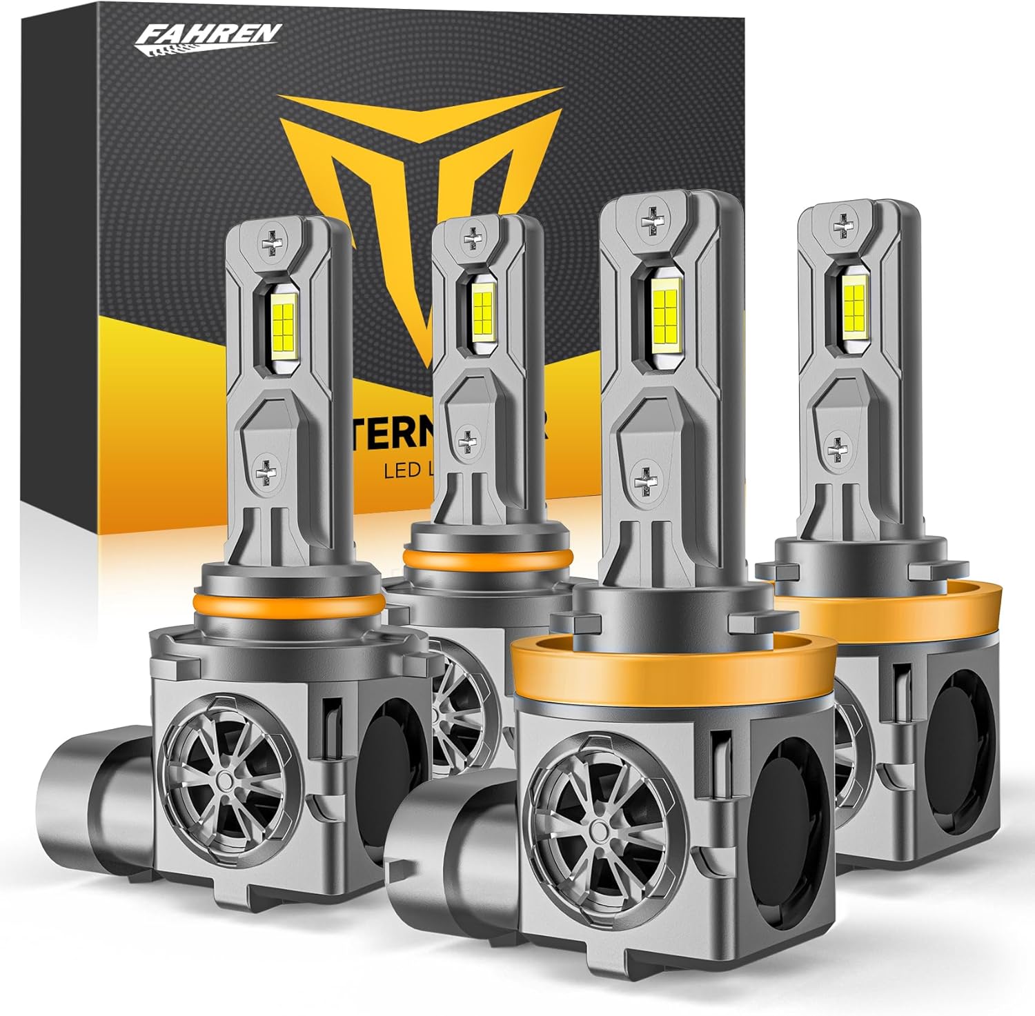 FAHREN Termitor H11 & 9005 LED Headlight Bulbs Combo