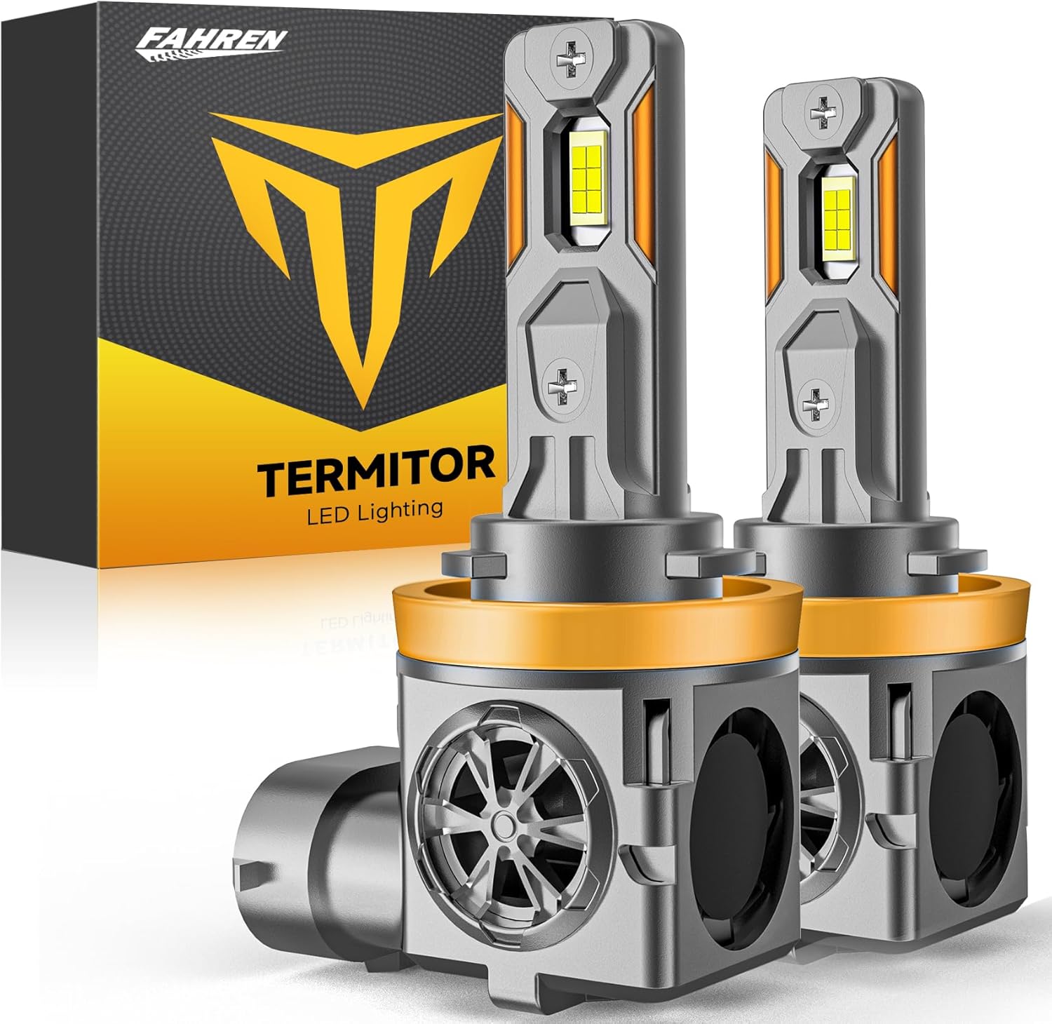 FAHREN Termitor H11/H9 LED Headlight Bulbs 80,000LM 6500K
