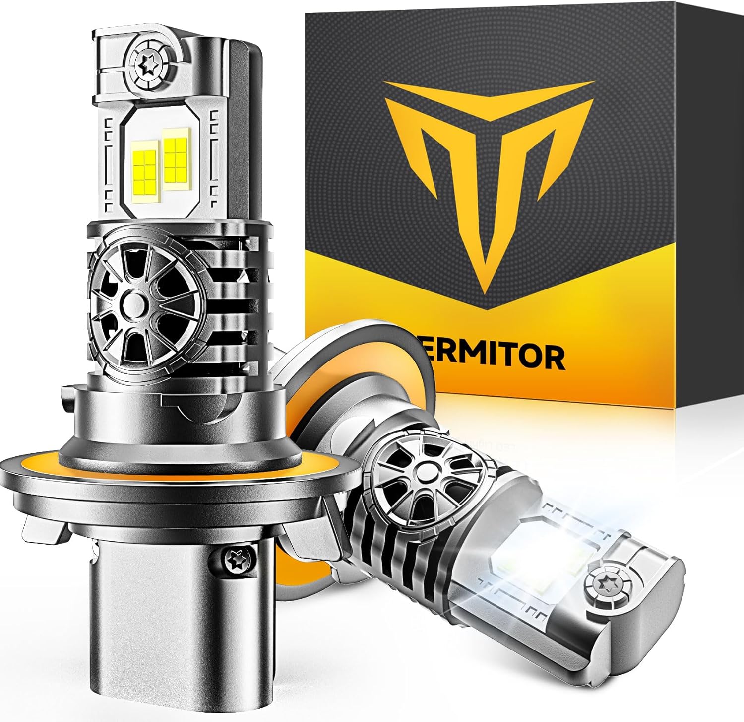 FAHREN Termitor H13/9008 LED Headlight Bulbs, 90,000LM 6500K