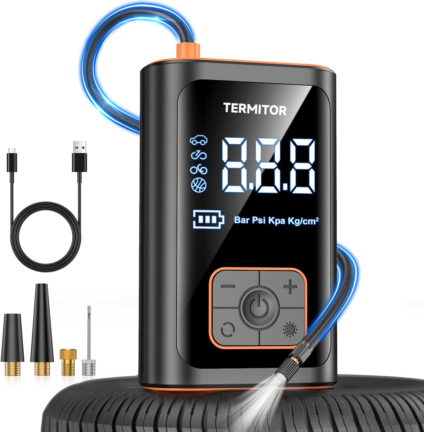 Termitor Portable Tire Inflator Air Compressor 150PSI